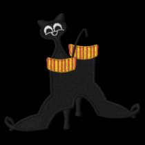 Kitty in the Boot Embroidered T Shirt embroidered shirts