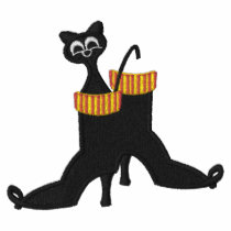 Kitty in the Boot Embroidered T Shirt
