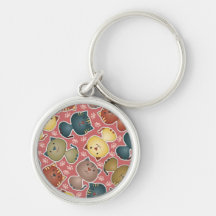 Kitty Kats Pink Keychain