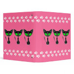 Kitty Kitty Kat - Pink Paw Binder 1"