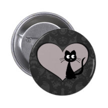 Kitty Kuro Love IV Pinback Buttons