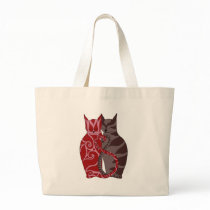 Kitty Love Tote Bags