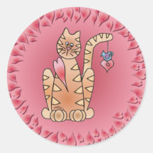 KITTY LOVE by SHARON SHARPE Sticker