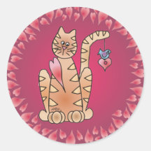 KITTY LOVE by SHARON SHARPE Sticker
