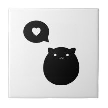Kitty Love Ceramic Tile
