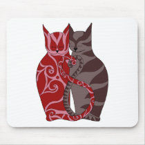 Kitty Love Mouse Pad