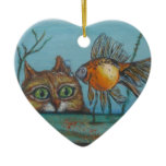 Kitty Loves Fishy Ornament