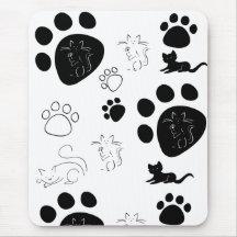 Kitty paws mousepad
