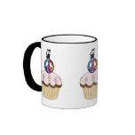 Kitty Peace Cupcake Mug