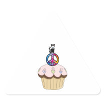 Kitty Peace Cupcake