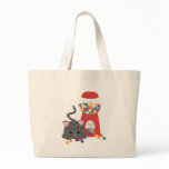 Kitty Playing with Gumballs Tote Bags