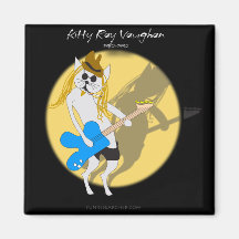 Kitty Ray Vaughan Fridge Magnet