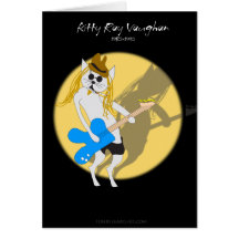 Kitty Ray Vaughan Greeting Card