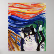 Kitty Scream Poster