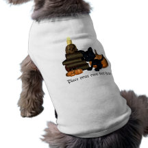 Kitty spooky Halloween pet shirt customize