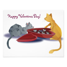 Kitty Valentines Personalized Announcement