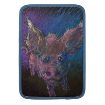 KIW Sparks: Piggies Rickshaw Sleeve MacBook Sleeves