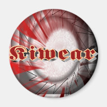 Kiwear Red Fridge Magnet