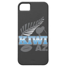 KIWI AZ rugby bird and silver fern iPhone 5 Cases