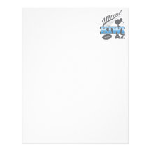 KIWI AZ rugby bird and silver fern Letterhead Template