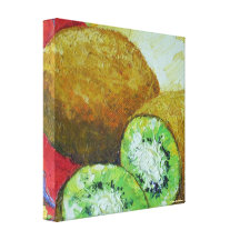 Kiwi Fruit Gallery Wrap Oil Painting Gallery Wrapped Canvas