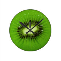 Kiwi Fruit - Round Wall Clock