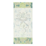 kiwi green art nouveau pattern art rack card template
