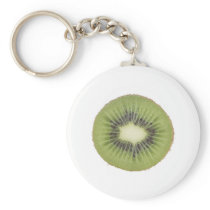 kiwi slice photo key chain