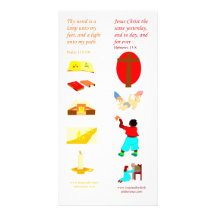 KJV Thy word is a lamp - Bible bookmark card Photo Card Template