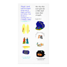KJV tongues of angels - Bible bookmark card Photo Greeting Card