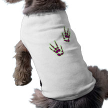 Klauen Abdrücke claw prints Hunde-t-shirt