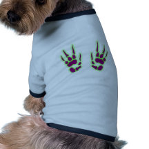 Klauen Abdrücke claw prints Hunde-t-shirt