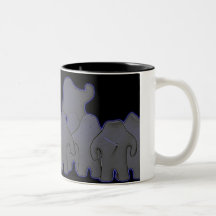 Klay World art neon glow Coffee Mug