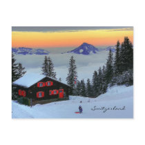 Klewenalp Switzerland Ski Resort Swiss Alp Sunset