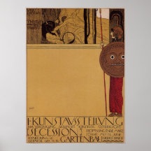 Klimt ~ first exhibition of Secession Poster
