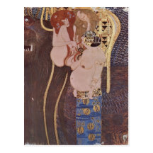 Klimt, Gustav Der Beethovenfries, Wandgem?lde im S Postcard
