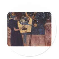Klimt Gustav The Music Stickers