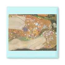 Klimt, Gustav: Wasserschlangen (Freundinnen) II Refrigerator Magnets