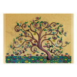 Klimt style tree business cards