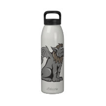 Kludde Wild Dog With Wings Reusable Water Bottle