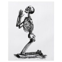 Kneeling Skeleton Full Color Flyer