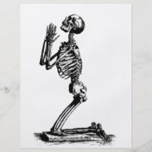 Kneeling Skeleton Full Color Flyer
