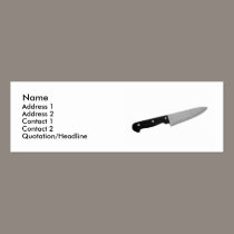 Knife business cards