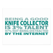 Knife Collector 3% Talent Postcard