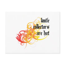 Knife Collectors Are Hot Postcard