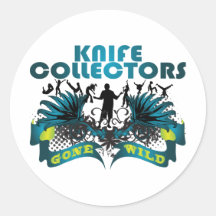 Knife Collectors Gone Wild Round Sticker