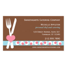 Knife & Fork - Personal Chef | Catering Business Business Card