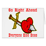 Knife In The Heart  #0033 Greeting Card