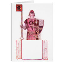 Knight Bearing Shield and Lance Greeting Card
