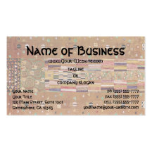 Knight by Klimt, Stoclet Frieze, Mosaic Pattern Business Card Templates